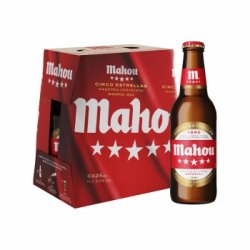 Cerveza Mahou 5 Estrellas especial pack de 6 botellas de 25 cl. - Carrefour España