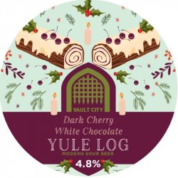 Vault City Brewing Dark Cherry White Chocolate Yule Log