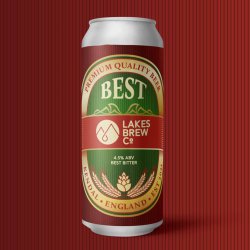 Lakes Brew Co, Best, Best Bitter, 4.5%, 440ml - The Epicurean