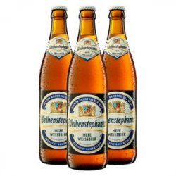 Pack 3 s Weihenstephaner Hefeweiss 500ml - CervejaBox