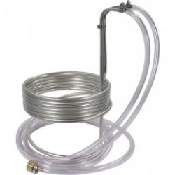 Enfriador de mosto de acero inoxidable (25 ‘x 38 pulg. Con tubería) - Cerveza Casera