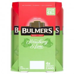 Bulmers Strawberry & Lime Cider (4 x 500ml) - Castle Off Licence - Nutsaboutwine