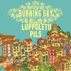 Burning Sky - Luppoleto Pils - 5.2% Italian Pils - 440ml Can - The Triangle