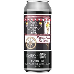 Mash Gang x Pastore Collab Sorbetto Alcohol Free Sorbet Sour 440ml (0.5%) - Indiebeer