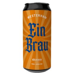 Westerham Ein Brau Koln Bier Gluten Free IPA Lager 440ml (5.2%) - Indiebeer