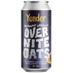 Yonder Overnite Oats Blueberry, Coconut and Vanilla Sour 440ml (8%) - Indiebeer