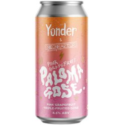 Yonder x Neon Raptor Collab - Paloma Gose Pink Grapefruit Triple Fruited Gose 440ml (4.5%) - Indiebeer