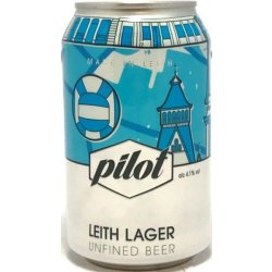 PILOT LEITH LAGER 33CL CAN - Great Grog