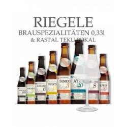 Riegele BierManufaktur SELEKTION 0,33 ltr Aktionsset mit Glas - Biershop Bayern