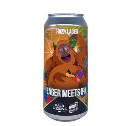 Mala Gissona & North Brewing Co Lager Meets IPA Hazy Lager 44cl - Beer Sapiens