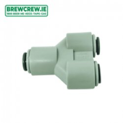 JG PM2308S - Equal Y Connector - 516 Push Fit to 516 Push Fit - The Brew Crew
