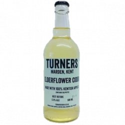 Turners Elderflower Cider Bottles 500ml (5.5%) - Indiebeer