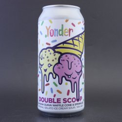 Yonder - Double Scoop Banana Guava Waffle Cone & Sprinkles - 10% (440ml) - Ghost Whale