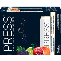 Press Premium Seltzer Signature Variety 12 pack12oz cans - Beverages2u