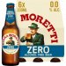 Birra Moretti Zero 0.0 Bier Fles 6 x 300ml 