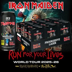 TROOPER - RUN FOR YOUR LIVES WORLD TOUR EDITION (24x500ml) - **24-pack** - Iron Maiden Beer