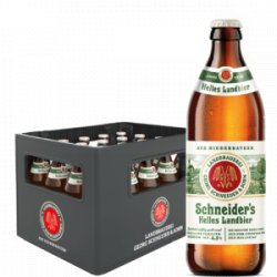 Schneider's Helles Landbier 20 x 50 cl MW Flasche - Pepillo