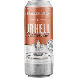 Baarer Urhell Naturtrüb 4.8% - 24 x 50 cl Dose - Bieronlineshop