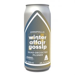 Zichovec  Omnipollo - Winter Affair Gossip - 5.1% Quad Decoction Pilsner - 500ml Can - The Triangle