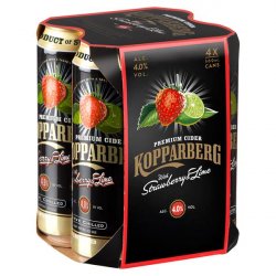 Kopparberg Strawberry & Lime Cider (4 x 500ml Can) - Castle Off Licence - Nutsaboutwine