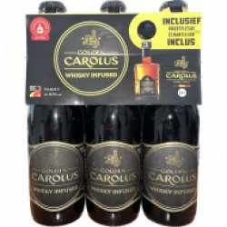 Gouden Carolus Whiskey Infused bierpakket 6 x 33cl + 1x 5cl whiskey - Speciaalbierkoning