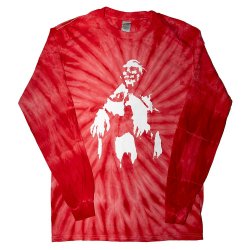 Jackie O’s Red Dark Apparition Long Sleeve Tie Dye Shirt - Jackie O’s Brewery