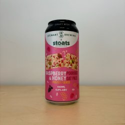 Stewart Brewing x Stoats Raspberry & Honey Porridge Oat Pale (440ml Ca - Leith Bottle Shop