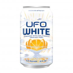 UFO BEER WHITE (LATA) 12 OZ - Cebada Malteada