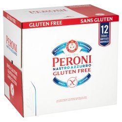 Peroni Nastro Azzurro Gluten Free Lager Beer 12 x 330ml Bottles - Liquor Library