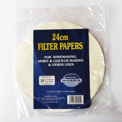 Harris Wine Filter Papers - 24cm - 25 Pack - Brewbitz Homebrew Shop