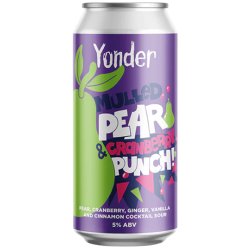 Yonder Mulled Pear & Cranberry Punch Cocktail Sour 440ml (5%) - Indiebeer