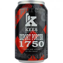 Kees Export Porter 1750 Blik - Drankenhandel Leiden / Speciaalbierpakket.nl