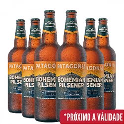 KIT  Patagônia BOHEMIAN PILSENER 740ml - c 6 unidades - Comercial Del Rey