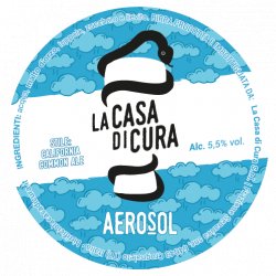 La Casa Di Cura Aerosol gfree 5,5% abv cartone 12x33cl - La Casa di Cura