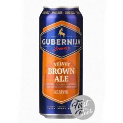 Bia Gubernija Velvet Brown Ale 5.9% – Lon 500ml – Thùng 24 Lon - First Beer – Bia Nhập Khẩu Giá Sỉ