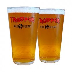 NILS OSCAR TROOPER BEER GLASS (set of 2) - Iron Maiden Beer