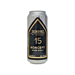 Zichovec - 15°Koncept White Stout 0,5l can 7% alc. - Beer Butik