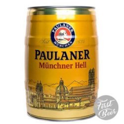 Bia Paulaner Munchner Hell 4.9% – Bom 5 Lit - First Beer – Bia Nhập Khẩu Giá Sỉ