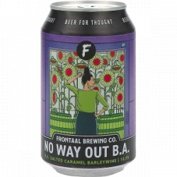 Frontaal No Way Out B.A. Salted Caramel Barleywine - Drankgigant.nl