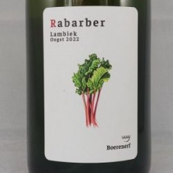 Lambic Fruit Rabarber  Oogst 2022 - Gedeelde Vreugde