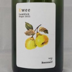 Lambic Fruit Kwee  Oogst 2022 - Gedeelde Vreugde