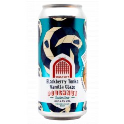 Vault City Brewing Blackberry Tonka Vanilla Glaze Doughnut