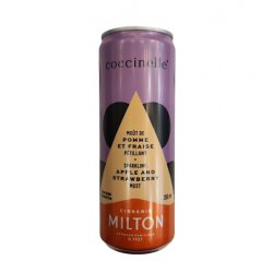 Cidrerie Milton - Coccinelle Pomme & Fraise - 355ml - La Bière à Boire