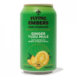 Flying Embers Ginger Yuzu Mule Hard Kombucha 12oz 6pk Cn - Luekens Wine & Spirits