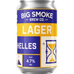 Big Smoke Brew Co Helles  Lager, 330ml Can - The Fine Wine Company