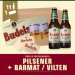 11x PILSENER 30CL + 1x BARMAT  BIERVILTEN 
