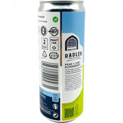 Vault City Brewing Pear, Lime & Elderberry Radler Vault City Brewing Pear, Lime & Elderberry Radler