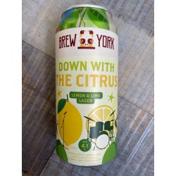 Brew York - Down With The Citrus (Lemon & Lime Lager) - Lost Robot