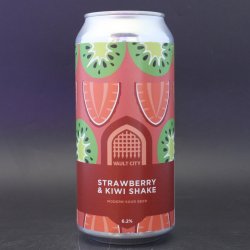 Vault City - Strawberry & Kiwi Shake - 6.2% (440ml) - Ghost Whale