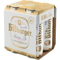 Bitburger 500ml can 4 pack - Molloys